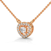 The Heart Cuddle Lab Diamond Pendant