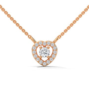 The Heart Cuddle Lab Diamond Pendant