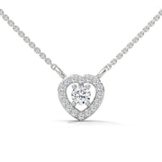 The Heart Cuddle Lab Diamond Pendant