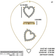 Limelight Heart Diamond Pendant (Without Chain)