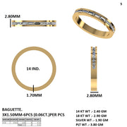 Men’s Baguette Diamond Band Ring