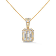 Mixed-Cut Art Pendant