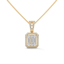 Mixed-Cut Art Pendant