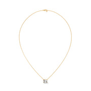 Oval Diamond Pendant, 2 CT Oval Lab Grown Diamond Solitaire Pendant