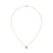 Oval Diamond Pendant, 2 CT Oval Lab Grown Diamond Solitaire Pendant