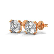 Cushion Cut Lab Grown Diamond Stud Earrings