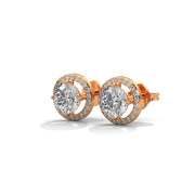 Angelic Crystal Halo Stud Earrings