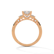 Dharvay Jewels Women three-stone Diamond Ring