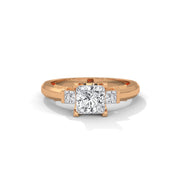 Dharvay Jewels Women three-stone Diamond Ring