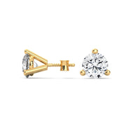 Round Brilliant Solitaire Diamond Stud Earrings | 2.60 ct Total