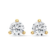 Round Brilliant Solitaire Diamond Stud Earrings | 2.60 ct Total