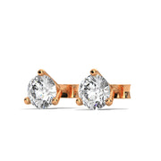 Round Brilliant Solitaire Diamond Stud Earrings | 2.60 ct Total