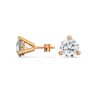 Round Brilliant Solitaire Diamond Stud Earrings | 2.60 ct Total
