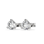 Round Brilliant Solitaire Diamond Stud Earrings | 2.60 ct Total