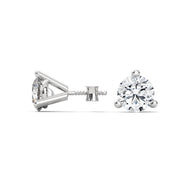 Round Brilliant Solitaire Diamond Stud Earrings | 2.60 ct Total