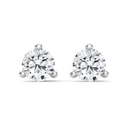 Round Brilliant Solitaire Diamond Stud Earrings | 2.60 ct Total