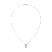 Round Cut Lab Grown Diamond Solitaire Pendant with Bezel Set, Round Solitaire Pendant without Chain