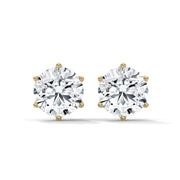 Round Solitaire Diamond Stud Earrings | 2.65 ct Total
