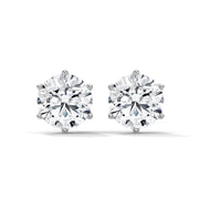 Round Solitaire Diamond Stud Earrings | 2.65 ct Total