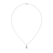 Sofia Pear Moissanite Solitaire Pendant (Without Chain)