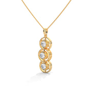 Trinity Round Diamond Pendant (Chain Sold Separately)