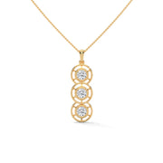 Trinity Round Diamond Pendant (Chain Sold Separately)