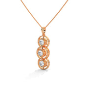 Trinity Round Diamond Pendant (Chain Sold Separately)