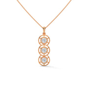 Trinity Round Diamond Pendant (Chain Sold Separately)