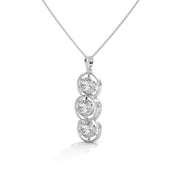 Trinity Round Diamond Pendant (Chain Sold Separately)