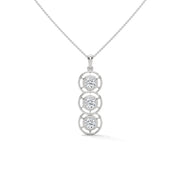 Trinity Round Diamond Pendant (Chain Sold Separately)
