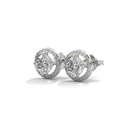 Angelic Crystal Halo Stud Earrings