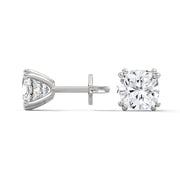 Cushion Cut Lab Grown Diamond Stud Earrings