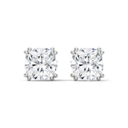 Cushion Cut Lab Grown Diamond Stud Earrings
